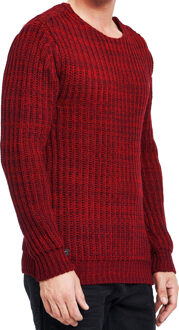 Chunky neon trui - maat Rood