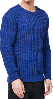 Chunky neon trui - maat XL Blauw