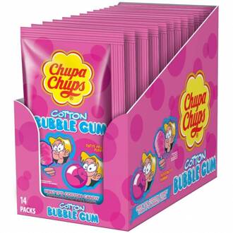 Chupa Chups Chupa Chups - Cotton Gum Tutti Frutti 12 Stuks