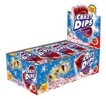 Chupa Chups Chupa Chups - Crazy Dips Cola Lolly + Knetter 24 Stuks