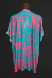 Chute Graphic T-shirt Korte Mouw Turquoise