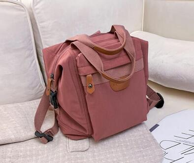 Chuwanglin Rugzak Splice Patroon Vrouwelijke Rugzak Voor Tiener Studen Schooltassen Student Zak Mochila Reistas D51810 Roze