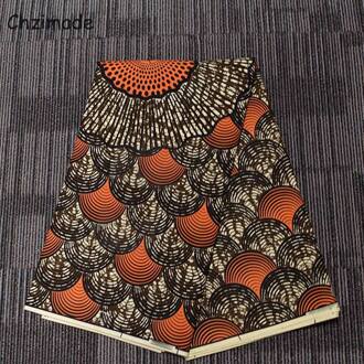 Chzimade 1Yard Ankara Afrikaanse Polyester Prints Stof Echte Wax Naaien Stof Voor Vrouwen Jurk Diy Home Decoratie