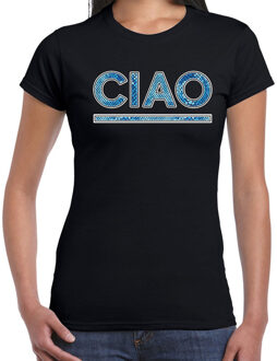 CIAO fun tekst t-shirt zwart voor dames M