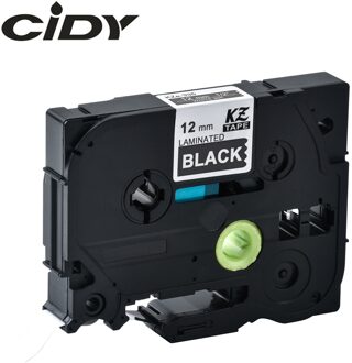 Cidy 1 Pcs Compatibel TZe-335 Tze 335 TZE335 Tz 335 Tz335 Wit Op Zwart Gelamineerd Label Tape Voor Label Printer brother P-TOUCH