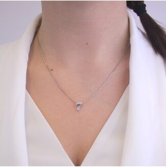 Cijferhangers - Oostenrijks Kristal Wit Zilver