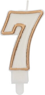 Cijferkaars '7' Wit Goud Chique (9cm) Goud - Brons