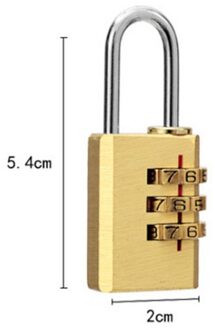 Cijfers Aantal Mini Hangslot Messing Cijferslot Sluizen Wachtwoord Code Voor Bagage Handtas Koffer Lade Duurzaam Sloten