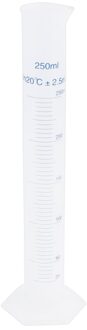 Cilinder Hoogte 31.5 Cm Cup Plastic, 250 Ml Vloeibare Meting
