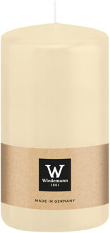 Cilinderkaars/stompkaars - creme wit - 12 x 6 cm - 33 branduren