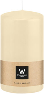 Cilinderkaars/stompkaars - creme wit - 13 x 7 cm - 52 branduren