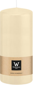 Cilinderkaars/stompkaars - creme wit - 15 x 7 cm - 63 branduren