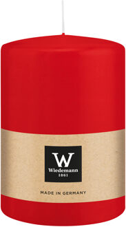 Cilinderkaars/stompkaars groot - rood - 15 x 10 cm - 113 branduren