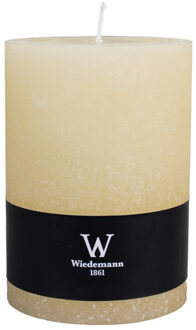 Cilinderkaars/stompkaars groot - rustieke kaars - creme wit - 10 x 14 cm - 100 branduren