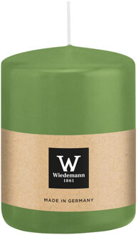 Cilinderkaars/stompkaars - lichtgroen - 6 x 8 cm - 29 branduren