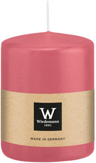 Cilinderkaars/stompkaars - roze - 6 x 8 cm - 29 branduren