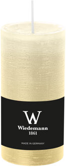 Cilinderkaars/stompkaars - rustieke kaars - creme wit - 6 x 12 cm - 42 branduren