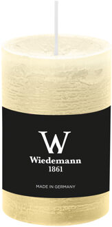 Cilinderkaars/stompkaars - rustieke kaars - creme wit - 6 x 9 cm - 30 branduren