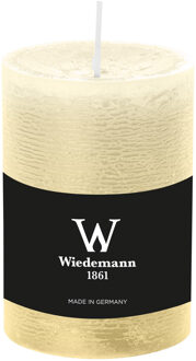 Cilinderkaars/stompkaars - rustieke kaars - creme wit - 7 x 10 cm - 43 branduren