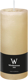 Cilinderkaars/stompkaars - rustieke kaars - creme wit - 7 x 16 cm - 66 branduren