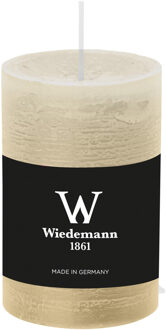 Cilinderkaars/stompkaars - rustieke kaars - ivoorwit - 6 x 9 cm - 30 branduren