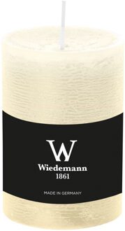 Cilinderkaars/stompkaars - rustieke kaars - ivoorwit - 7 x 10 cm - 43 branduren