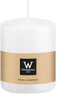Cilinderkaars/stompkaars - wit - 6 x 8 cm - 29 branduren