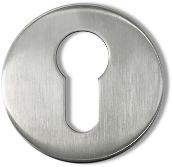 Cilinderplaat 50mm Rond Rvs