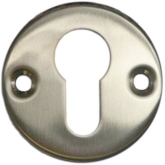 Cilinderplaat Rond Rvs 2st.