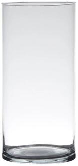 Cilindervaas glas Ø12xH25cm transparant