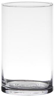 Cilindervaas glas Ø9xH15cm transparant