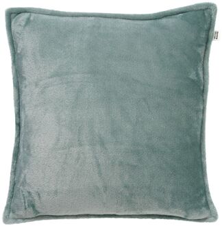 CILLY - Kussenhoes fleece 45x45 cm - Jadeite - lichtgroen