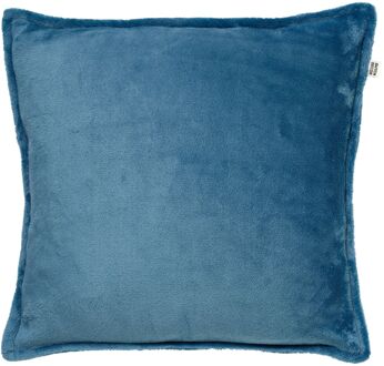 CILLY - Sierkussen fleece 45x45 cm - Provincial Blue - lichtblauw