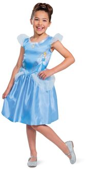 Cinderella Kostuum Kind Blauw, Multikleur - Print