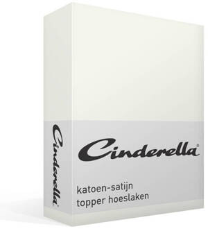 Cinderella Sundays - Topper Hoeslaken (tot 15 cm) - Satijn - 90x220 Beige