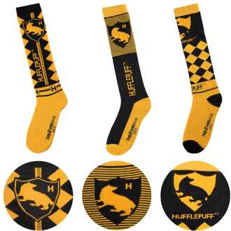 Cinereplicas Harry Potter Knee-high socks 3-Pack Hufflepuff