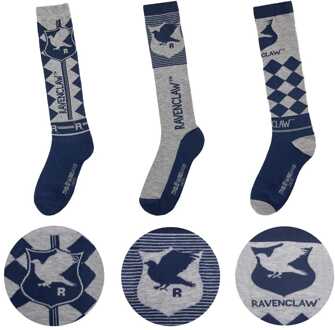 Cinereplicas Harry Potter Knee-high socks 3-Pack Ravenclaw
