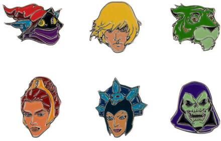 Cinereplicas Masters of the Universe Pin Badges 6-Pack Characters