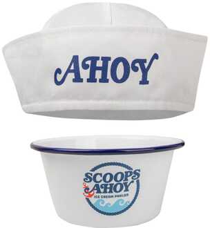 Cinereplicas Stranger Things Ice Cream Bowl with Sailor Hat Scoops Ahoy