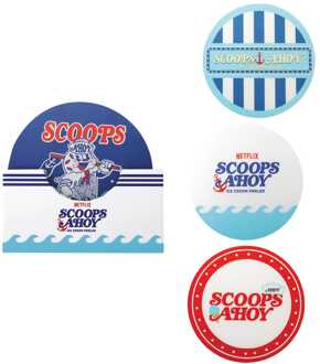 Cinereplicas Stranger Things Scoops Ahoy Coaster 4-Pack
