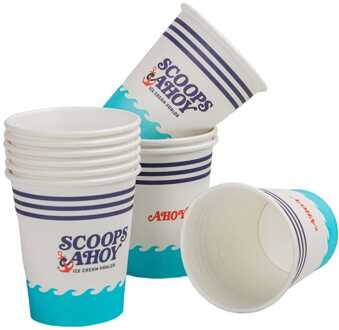 Cinereplicas Stranger Things Set of 24 Paper Cups Scoops Ahoy