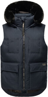Cinnamon Bunny wintervest voor dames - warm en stijlvol Blauw