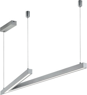 CINQUE LED Hanglamp - Cinque Cicanto - 1 Lichtpunt van 44 Watt - Dimbaar - Aanpasbare Lichtkleur - Hoogte Aanpasbaar - Mat Nikkel - Metaal Zeer Warm Wit;Warm wit;Natuurlijk wit