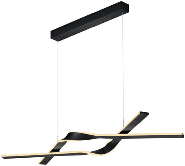 CINQUE LED Hanglamp - Cinque Cicenza - 1 Lichtpunt van 53 Watt - Dimbaar - Aanpasbare Lichtkleur - Hoogteverstelling Zonder Contragewicht - Mat Zwart - Metaal Zeer Warm Wit;Warm wit;Natuurlijk wit