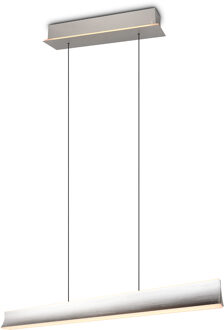 CINQUE LED Hanglamp - Cinque Cimolto - 1 Lichtpunt van 41 Watt - Dimbaar - Aanpasbare Lichtkleur - Hoogteverstelling Zonder Contragewicht - Mat Nikkel - Metaal Zeer Warm Wit;Warm wit;Natuurlijk wit