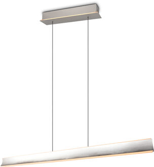 CINQUE LED Hanglamp - Cinque Cimolto - 1 Lichtpunt van 50 Watt - Dimbaar - Aanpasbare Lichtkleur - Hoogteverstelling Zonder Contragewicht - Mat Nikkel - Metaal Zeer Warm Wit;Warm wit;Natuurlijk wit