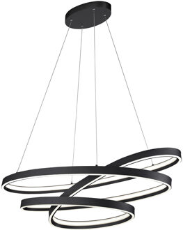 CINQUE LED Hanglamp - Cinque Ciola - 1 Lichtpunt van 100 Watt - Dimbaar - Aanpasbare Lichtkleur - Mat Zwart - Metaal Zeer Warm Wit;Warm wit;Natuurlijk wit