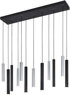CINQUE LED Hanglamp - Cinque Civeto - 12 Lichtpunten van 3.5 Watt - Dimbaar - Aanpasbare Lichtkleur - Mat Zwart - Metaal Zeer Warm Wit;Warm wit;Natuurlijk wit