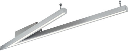 CINQUE LED Plafondlamp - Cinque Cicanto - 1 Lichtpunt van 44 Watt - Dimbaar - Aanpasbare Lichtkleur - Mat Nikkel - Metaal Zeer Warm Wit;Warm wit;Natuurlijk wit