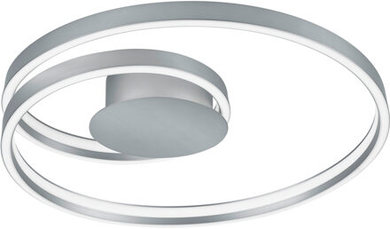 CINQUE LED Plafondlamp - Cinque Ciola - 1 Lichtpunt van 46 Watt - Dimbaar - Aanpasbare Lichtkleur - Mat Nikkel - Metaal Zeer Warm Wit;Warm wit;Natuurlijk wit